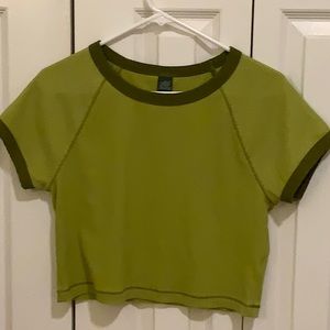 Oversized cropped tee